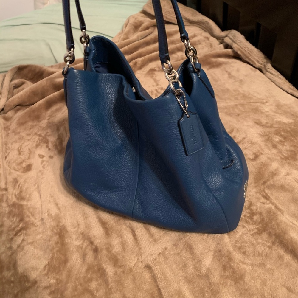 Perfect condition blue Coach purse